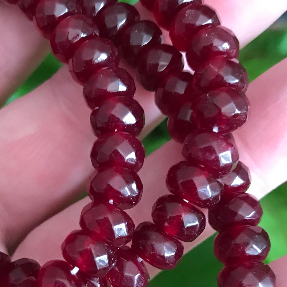 Gorgeous quality faceted Garnet bracelet - Picture 6 of 6
